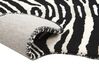 Wool Kids Rug Zebra 100 x 160 cm Black and White MARTY_873987