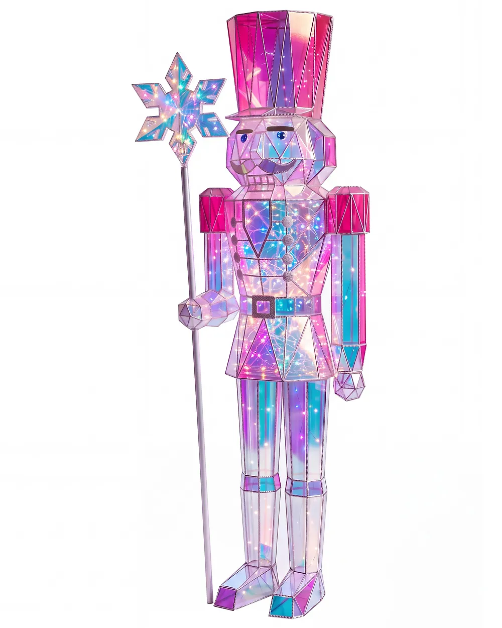 Decorazione per esterni LED KINNULA 152 cm Schiaccianoci Multicolore