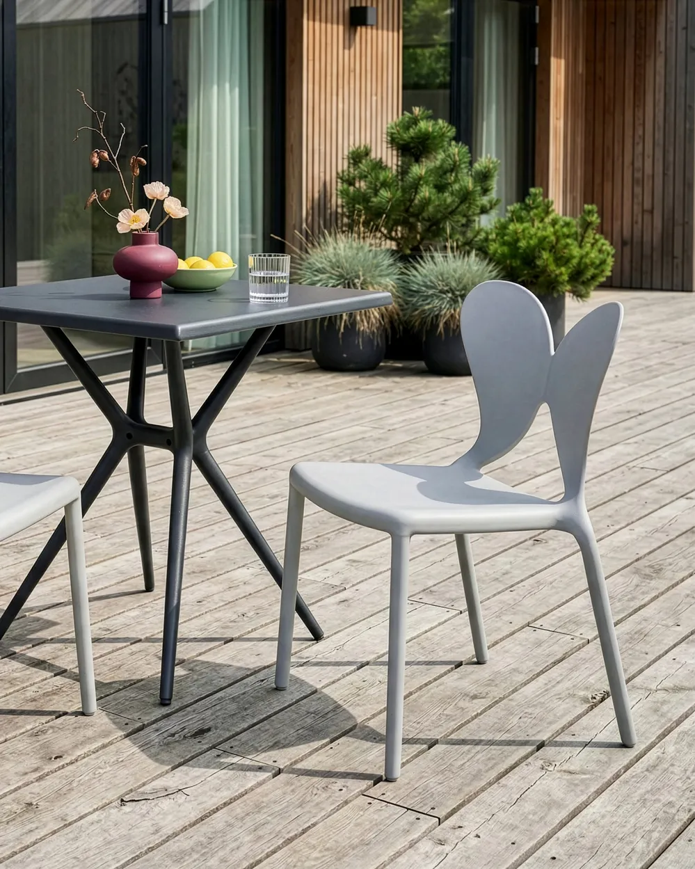 Set of 2 Garden Chairs LARISSA Light Grey_1043628