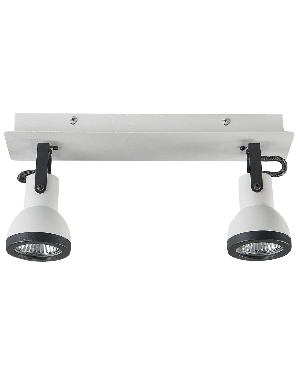 Faretto a 2 luci BARO Regolabile Metallo Bianco_828861