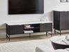 TV Stand GLASTONBURY Marble/ Black