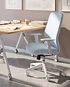 Office Chair ZELAR Fabric Light Blue