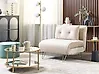 Single Sofa Bed VESTFOLD Velvet Beige