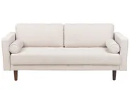 Living Room Set 4 Seater NURMO Fabric Light Beige_896171