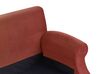 Kétszemélyes piros kárpitozott kanapé EIKE_918120