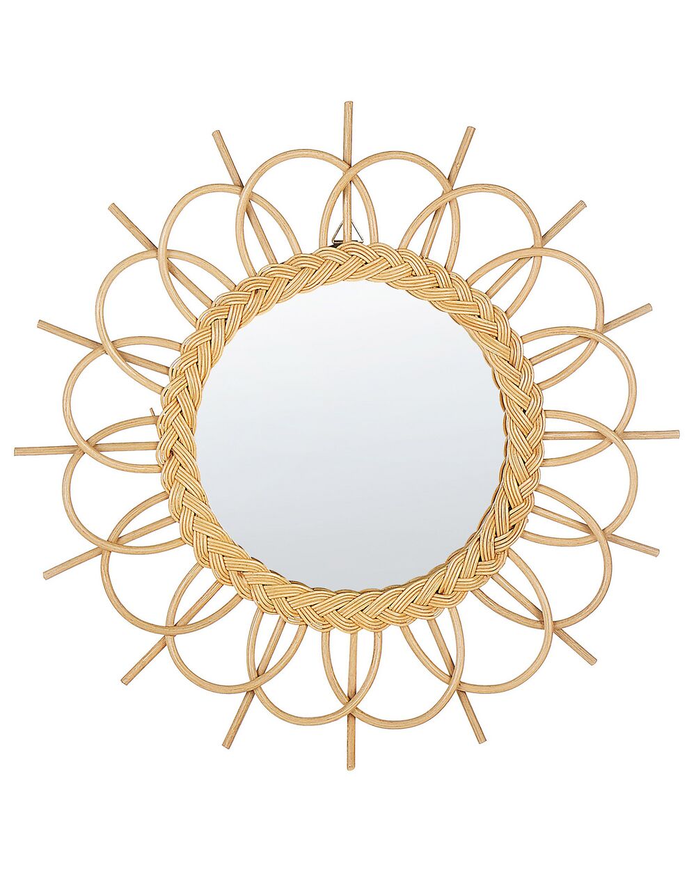 Espelho TELAKIA 60 cm 60 cm Rattan Natural