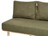 2-Sitzer Sofa Bouclé Stoff mit Ablage Dunkelgrün SALO_932543