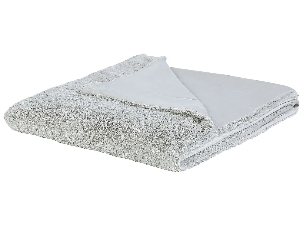 Kuscheldecke GELIK 180 x 200 cm Hellgrau