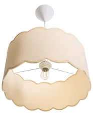 Lampadario GAIREZI Metallo Bianco/Beige_1027228