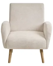 Armchair PLASSEN Fabric Light Beige_1012165