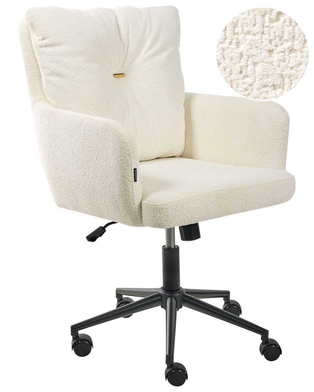 Desk Chair ALPINE Boucle Off-White