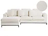 Corner Sofa OSLO Boucle White Right Hand