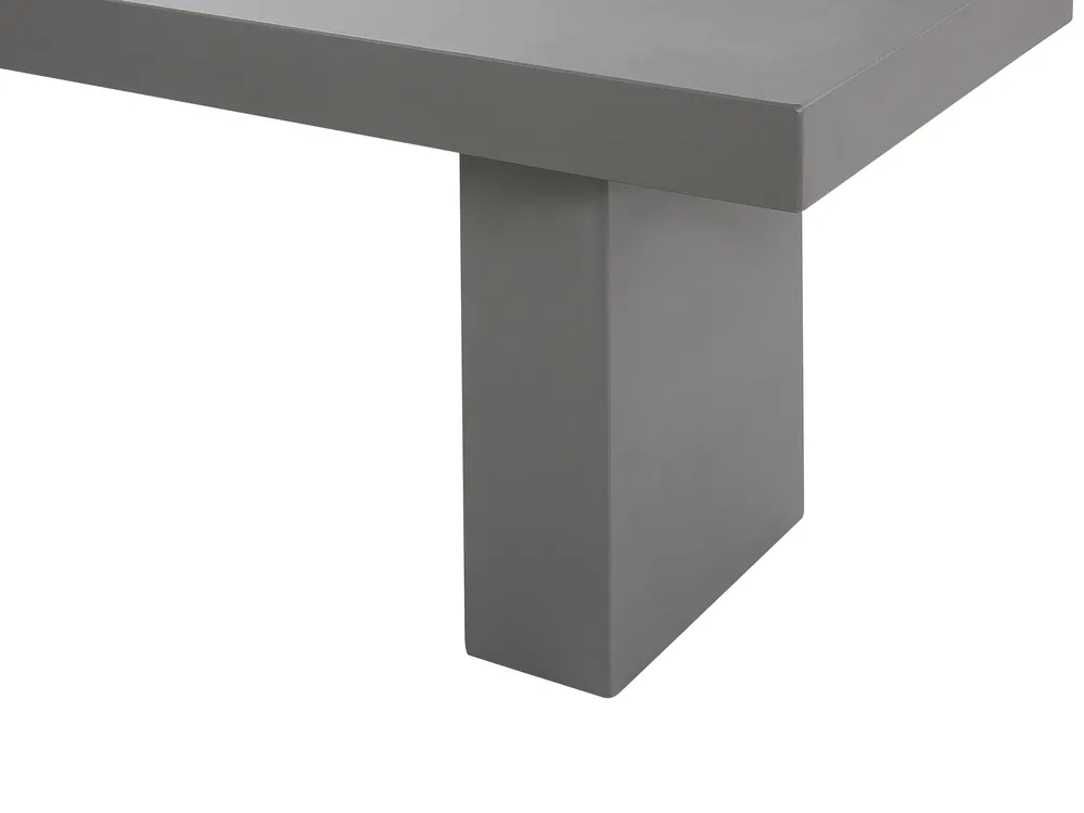 Set da pranzo da giardino con panche 4 posti TARANTO Cemento Grigio_775867
