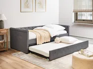 Trundle Bed Fabric LIBOURNE 90 x 200 cm (EU Single) Dark Grey_729646