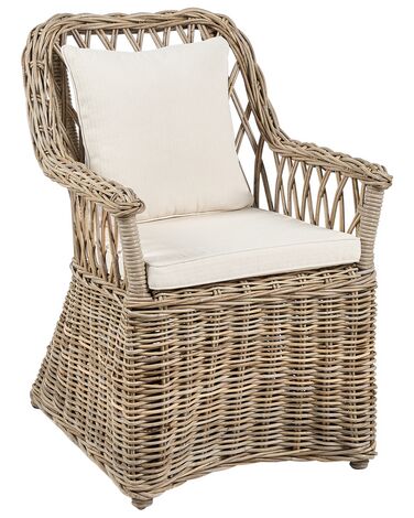 Rattan Garden Chair Natural MAROS II