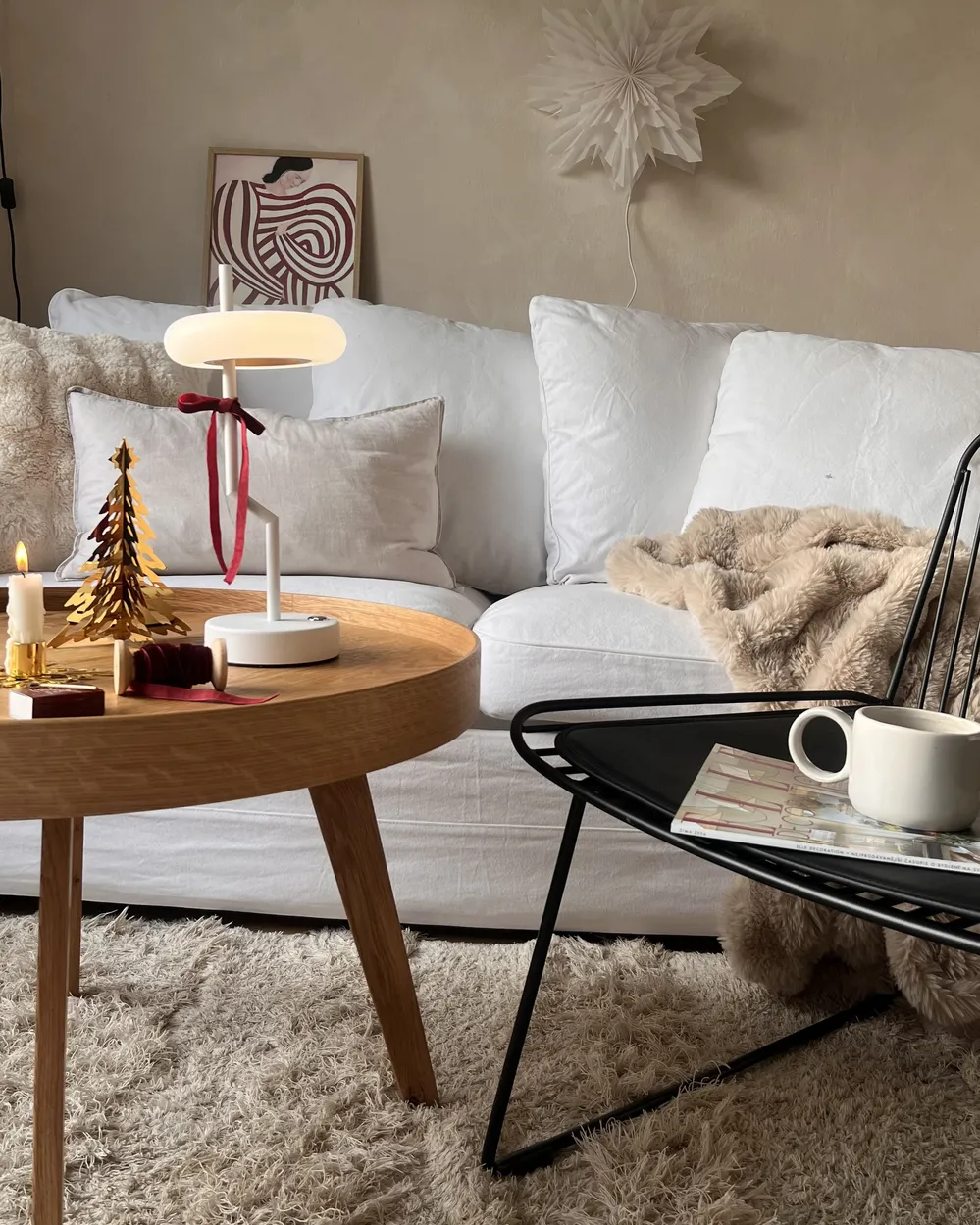 Wireless LED Table Lamp ALVIELA with Dimmer Metal White_953635
