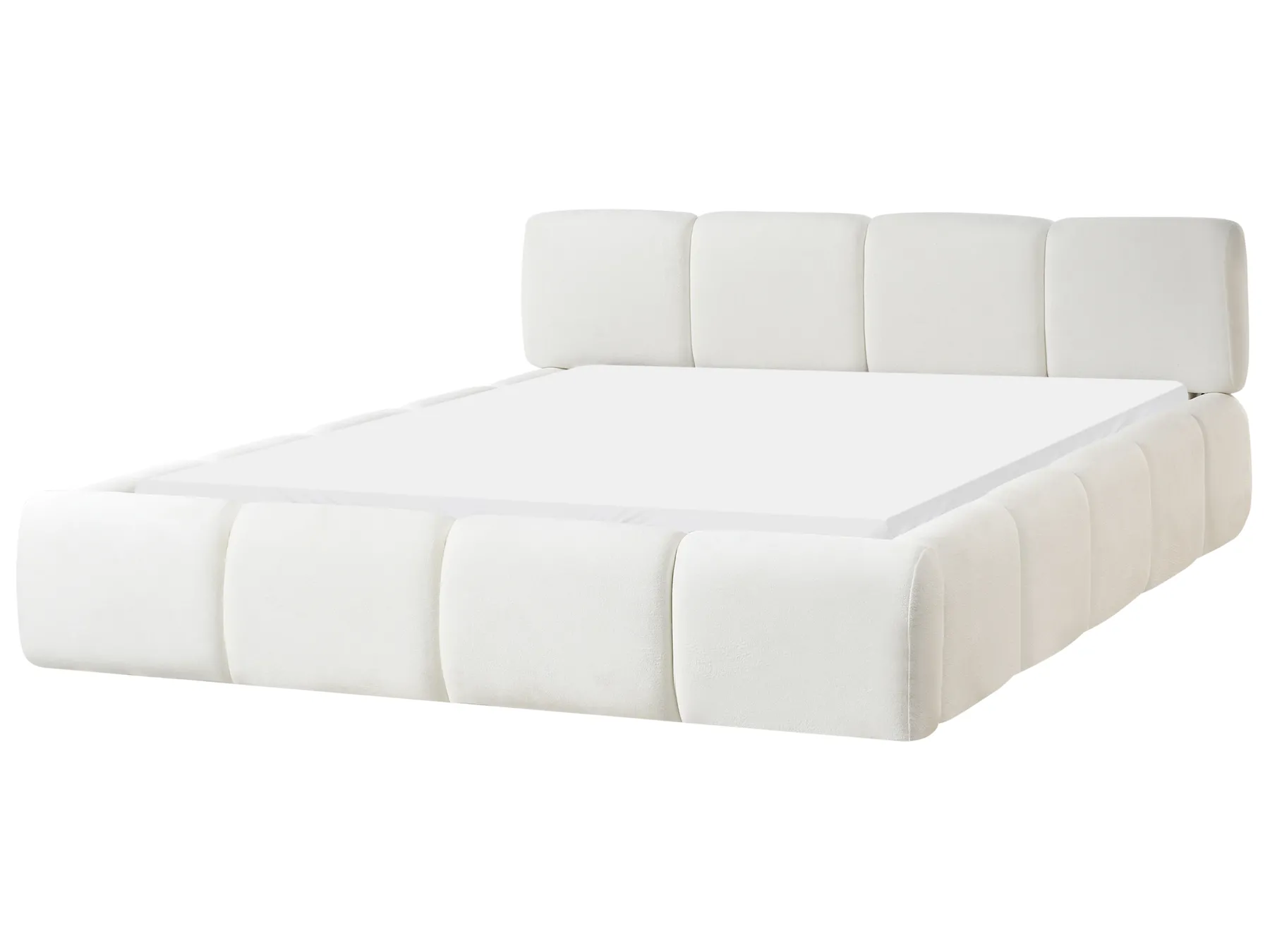 Pat cu lamele ORVILLE 160 x 200 cm Alb-murdar_1025761