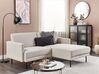 Left Hand 2 Seater Fabric Corner Sofa Beige BREDA_895116