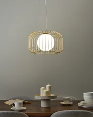 Pendant Lamp BAIROA Metal Gold_965273
