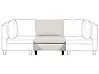 1-Seat Section UNSTAD Fabric Light Beige
