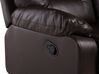 3-istuttava säädettävä keinonahkainen sohva ruskea BERGEN_681552