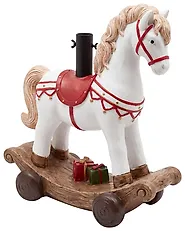 Christmas Tree Stand TEPASTO 48 cm Rocking Horse White_1185193