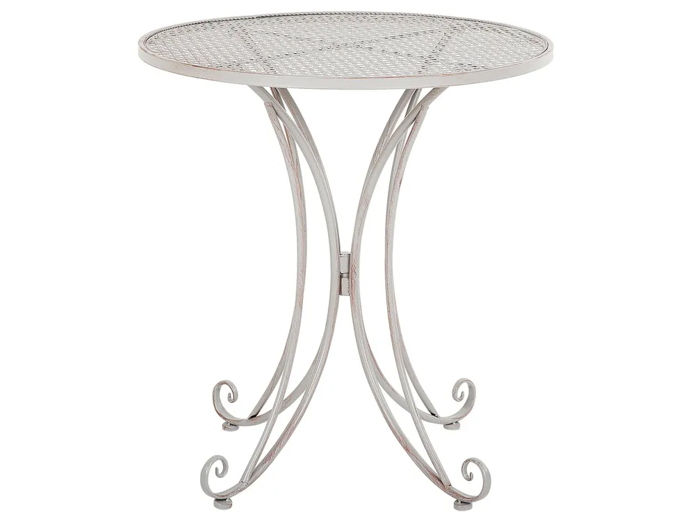 Bistro Table CILENTO 71 cm 71 cm Metal Grey