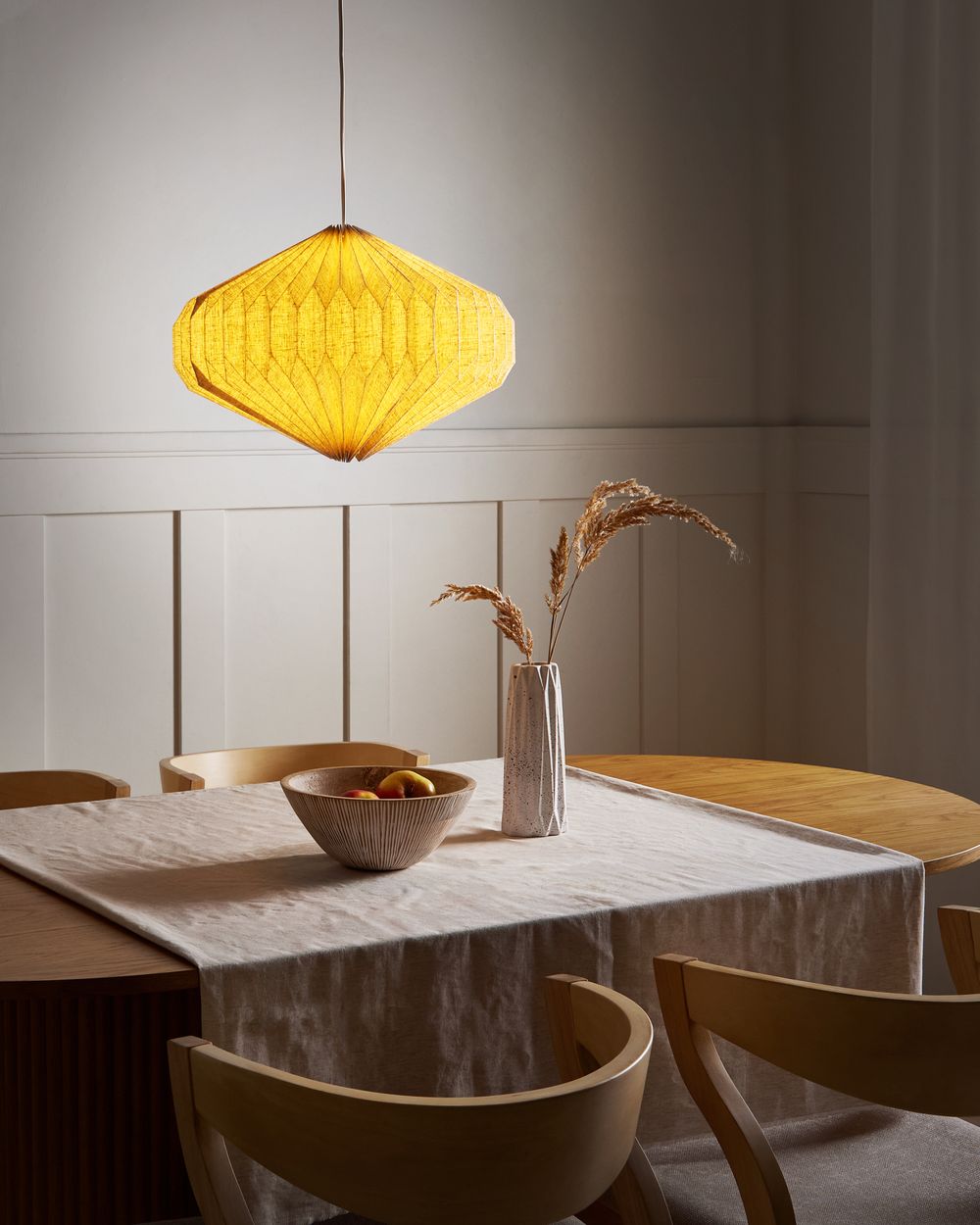 Lampe suspension VISMAN Coton Beige
