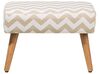 Footstool Fabric Beige TAKOMA_685045