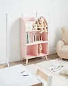 3 Tier Bookcase LILOET 102 cm Pastel Pink