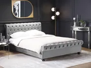 Waterbed Velvet AVALLON 140 x 200 cm (EU Double) Grey_846694