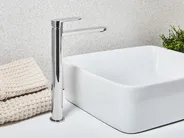 Bateria umywalkowa wysoka COLHUE Mosiądz Srebrny_998875