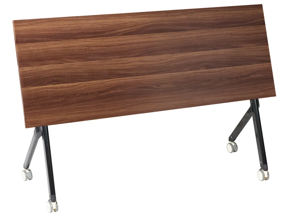 Foldable Office Desk BENDI 160 cm 60 cm Dark Brown_1030701