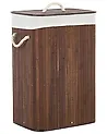 Laundry Basket KOMARI Bamboo Dark Brown 72 L
