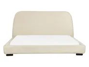 Wasserbett Stoff ROISEL 160 x 200 cm Hellbeige_937517
