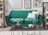 Velvet 2-Seater Sofa Cover Green BERNES_792892