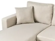 U-Shape Sofa Bed 5 Seater SOMMEN with Storage Fabric Beige_987219