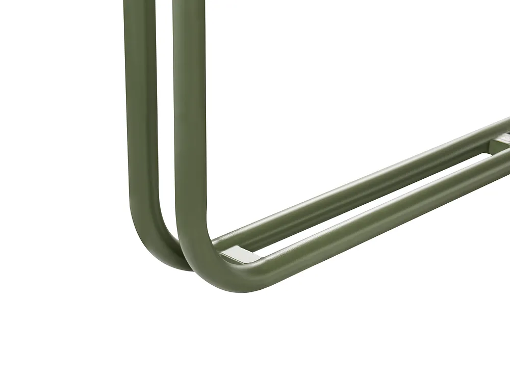 Garden Lounge Set with Table and Ottoman 3 Seater CAMEROTA  Metal Green_1156986