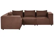 Modular Corner Sofa 4 Seater AXEBO Boucle Brown Right Hand_1075869