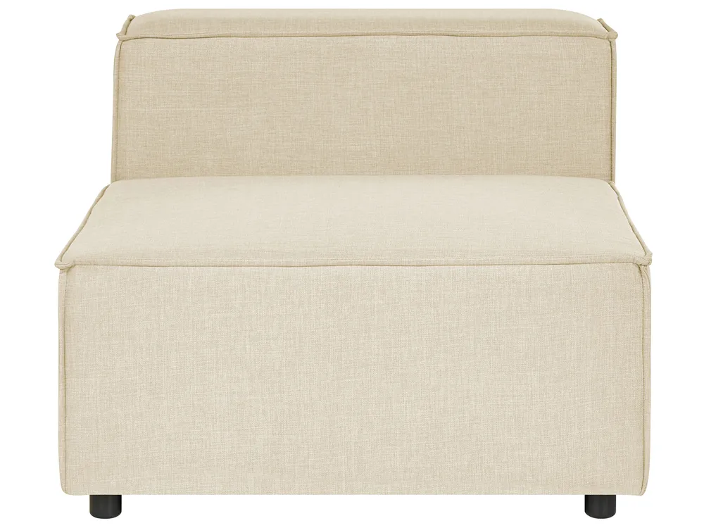 Modular Corner Sofa 3 Seater APRICA Faux Linen Beige Right Hand_856835