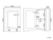 Led-Speilskap Til Bad Svart 50X14X60 Cm main image 1
