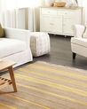 Jutový koberec 160 x 300 cm béžová/žltá TALPUR_845679