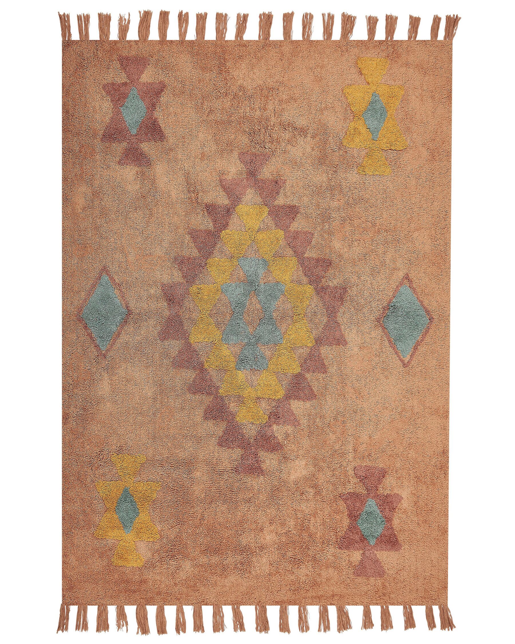 Bavlnený koberec 140 x 200 cm oranžová IGDIR_839629