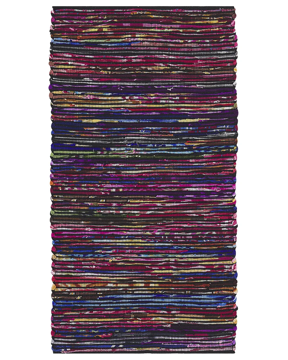 Tappeto BARTIN Nero 80 x 150 cm_849404