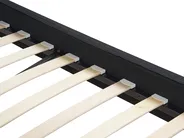 Łóżko LED FITOU 160 x 200 cm Czarny_709882