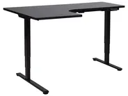 Electric Adjustable Corner Desk DESTINES 160 cm 109 cm Black Left Hand_927781
