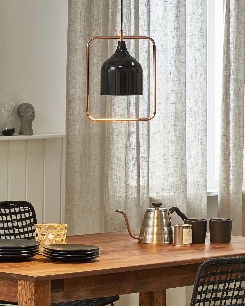 Pendant Lamp MAVONE Metal Black