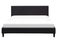 Łóżko LED FITOU 160 x 200 cm Czarny_709878