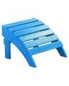Záhradná stolička s podnožkou modrá ADIRONDACK_809434
