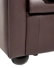 Armchair CHESTERFIELD Leather Brown_538366